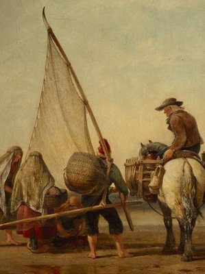 Alternate image of Mont St Michel-Shrimpers by Edward William Cooke