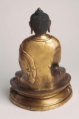 Alternate image of Seated Buddha calling the Earth to witness (bhumisparsha mudra) by 