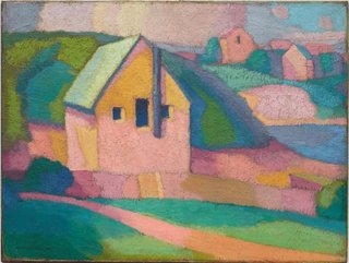 AGNSW collection Roland Wakelin Syncromy in orange major 1919