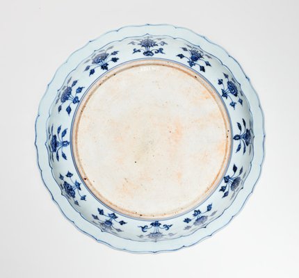 Alternate image of Dish with design of flowers of the four seasons by Jingdezhen ware