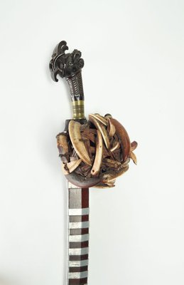 Alternate image of Sword with scabbard and amulet basket (belato sebua) by 