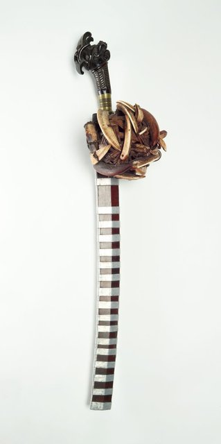 AGNSW collection Sword with scabbard and amulet basket (belato sebua) late 19th century-early 20th century