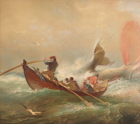 Alternate image of Whalers off Twofold Bay, New South Wales by Sir Oswald Brierly