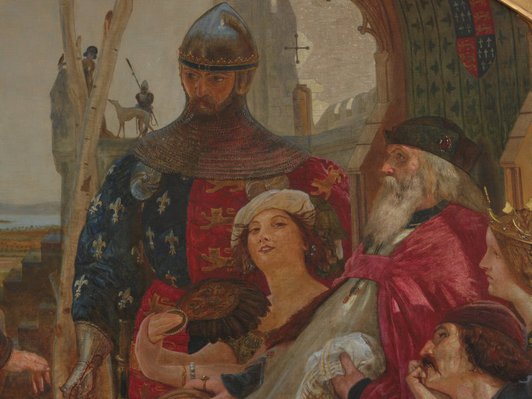 Alternate image of Chaucer at the court of Edward III by Ford Madox Brown
