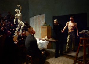 The anatomy class at the École des beaux-arts, 1888 by François Sallé