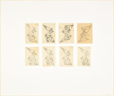 Alternate image of Eight studies for abstract sculptures by Margel Hinder