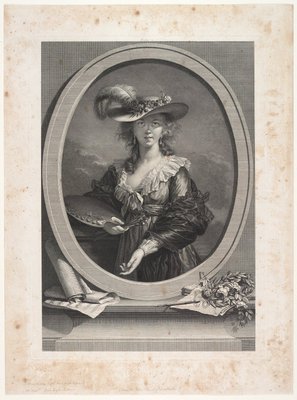 Alternate image of Madame Vigée-Lebrun by Johann Gotthard von von Muller, after Marie Vigée Le Brun