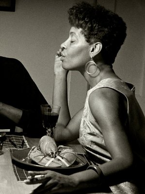 Alternate image of Untitled (playing harmonica) by Carrie Mae Weems