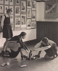 Lino-cuts: Frensham School, 1934 by Harold Cazneaux