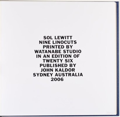 Alternate image of Nine linocuts by Sol LeWitt