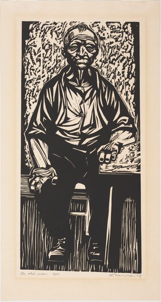 AGNSW collection Noel Counihan An old man 1959