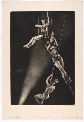 Alternate image of Trio gymnastique by Dame Laura Knight