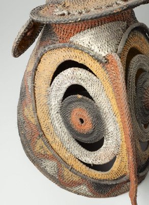 Alternate image of Baba or yau-baba (bell-shaped woven mask) by Abelam people