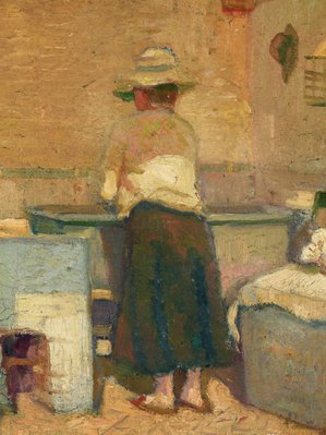 Alternate image of Woman at a washtub by Nils Gren