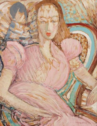 AGNSW collection Ralph Balson Girl in pink 1937