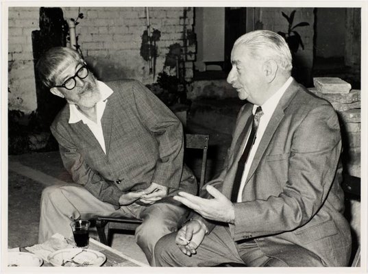 Alternate image of Weaver Hawkins and Maximilian Feuerring at Sheila McDonald’s party, Woolloomooloo by Hal Missingham