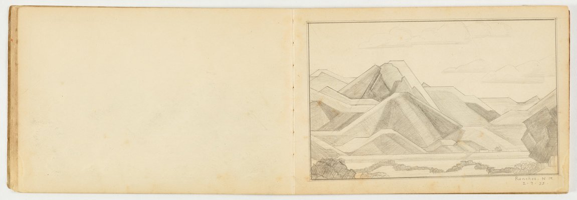 Alternate image of Taos, New Mexico, sketchbook 2 by Margel Hinder