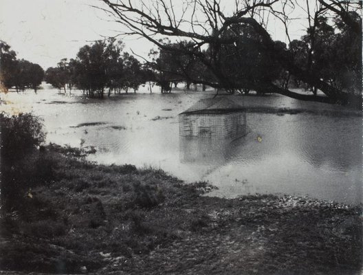 Alternate image of Image of flooded 'Australian cottage' 1973 by Herbert Flugelman by Thomas G McCullough