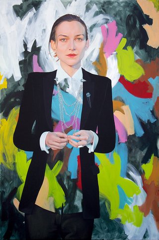 AGNSW prizes Kim Leutwyler Start the riot, from Archibald Prize 2015