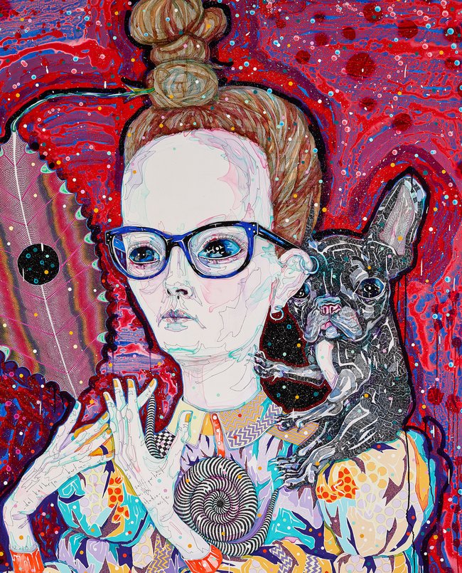 AGNSW prizes Del Kathryn Barton Self-portrait with studio wife, from Archibald Prize 2018