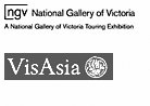 National Gallery of Victoria touring exhibition and VisAsia logos
