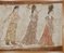	Mural of females c710pigments on plasterexcavated from the tomb of Li Chongjun, Prince Jiemin, in Fuping, Weinan, 1995Shaanxi Provincial Institute of Archaeology
